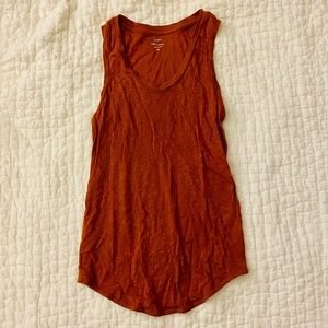 Linen J Crew Racerback Tank